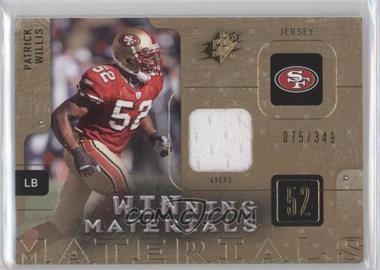 2009 SPx - Winning Materials #W-PW - Patrick Willis /349