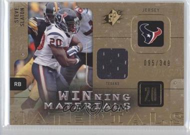 2009 SPx - Winning Materials #W-SS - Steve Slaton /349