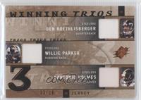 Ben Roethlisberger, Willie Parker, Santonio Holmes #/10