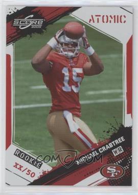 2009 Score - [Base] - Atomic Red National Convention #372 - Rookie - Michael Crabtree /50