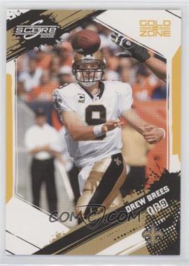 2009 Score - [Base] - Gold Zone #183 - Drew Brees /249