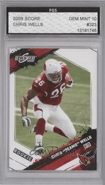 2009 Score - [Base] #323 - Rookie - Chris "Beanie" Wells [Encased]