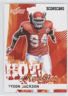 2009 Score - Hot Rookies - Scorecard #30 - Tyson Jackson /499