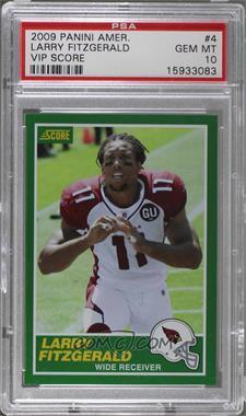 2009 Score - VIP Score #4 - Larry Fitzgerald [PSA 10 GEM MT]