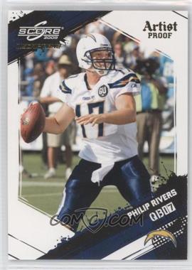 2009 Score Inscriptions - [Base] - Artist Proof #243 - Philip Rivers /32