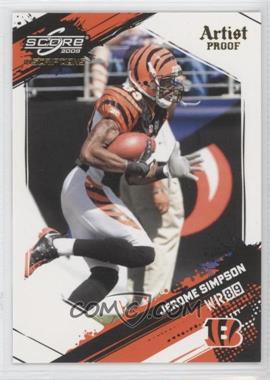 2009 Score Inscriptions - [Base] - Artist Proof #61 - Jerome Simpson /32