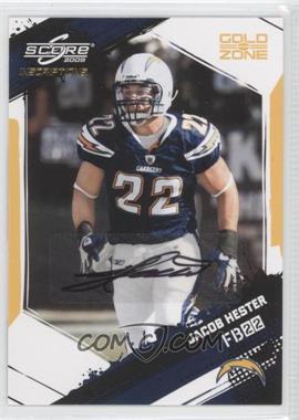 2009 Score Inscriptions - [Base] - Gold Zone Autographs #241 - Jacob Hester /50