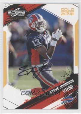 2009 Score Inscriptions - [Base] - Gold Zone Autographs #36 - Steve Johnson /50