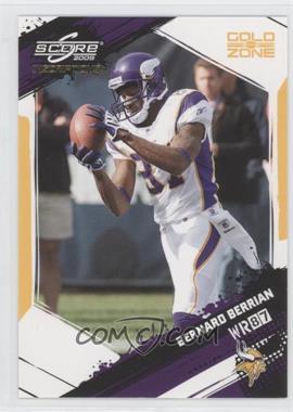 2009 Score Inscriptions - [Base] - Gold Zone #162 - Bernard Berrian /50