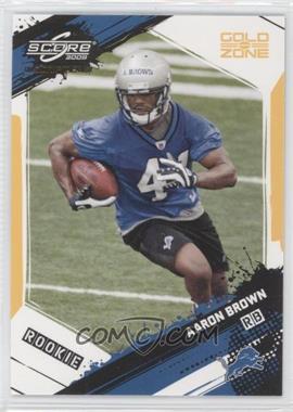 2009 Score Inscriptions - [Base] - Gold Zone #301 - Rookie - Aaron Brown /50