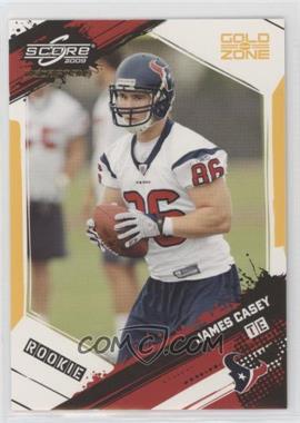 2009 Score Inscriptions - [Base] - Gold Zone #346 - Rookie - James Casey /50 [EX to NM]