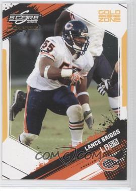 2009 Score Inscriptions - [Base] - Gold Zone #54 - Lance Briggs /50