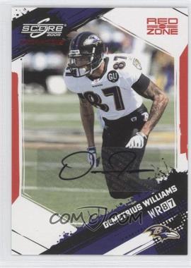 2009 Score Inscriptions - [Base] - Red Zone Autographs #19 - Demetrius Williams /30