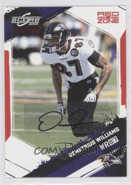 2009 Score Inscriptions - [Base] - Red Zone Autographs #19 - Demetrius Williams /30