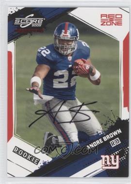 2009 Score Inscriptions - [Base] - Red Zone Autographs #306 - Rookie - Andre Brown /30