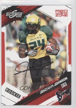2009 Score Inscriptions - [Base] - Red Zone Autographs #353 - Rookie - Jeremiah Johnson /30