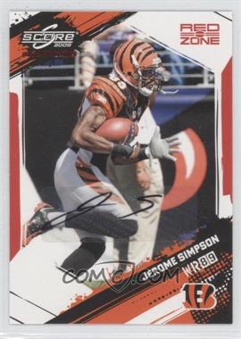 2009 Score Inscriptions - [Base] - Red Zone Autographs #61 - Jerome Simpson /30