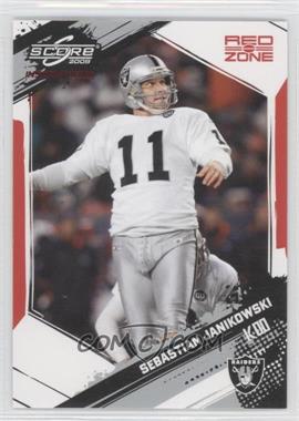 2009 Score Inscriptions - [Base] - Red Zone #217 - Sebastian Janikowski /30