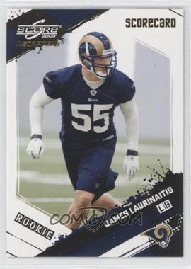 2009 Score Inscriptions - [Base] - Scorecard #348 - Rookie - James Laurinaitis /50