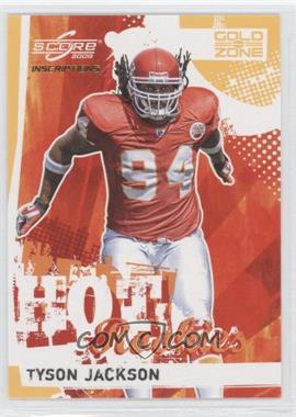 2009 Score Inscriptions - Hot Rookies - Gold Zone #30 - Tyson Jackson /50