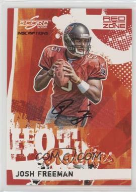 2009 Score Inscriptions - Hot Rookies - Red Zone Autographs #13 - Josh Freeman /30