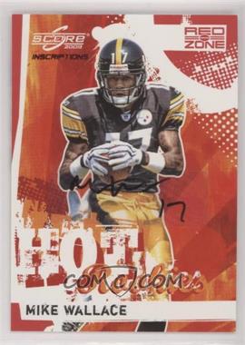 2009 Score Inscriptions - Hot Rookies - Red Zone Autographs #22 - Mike Wallace /30