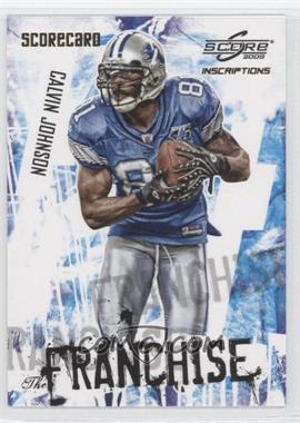 2009 Score Inscriptions - The Franchise - Scorecard #8 - Calvin Johnson /100