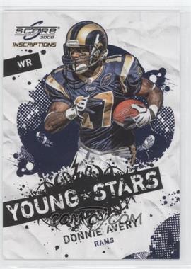 2009 Score Inscriptions - Young Stars #7 - Donnie Avery /499