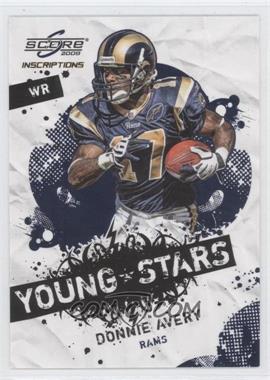 2009 Score Inscriptions - Young Stars #7 - Donnie Avery /499
