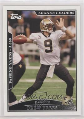 2009 Topps - [Base] #281 - League Leaders - Drew Brees