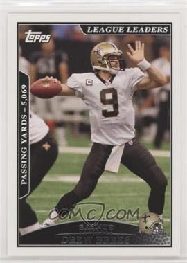 2009 Topps - [Base] #281 - League Leaders - Drew Brees