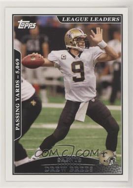 2009 Topps - [Base] #281 - League Leaders - Drew Brees