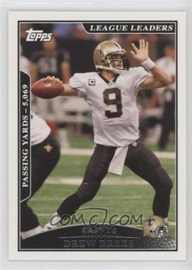 2009 Topps - [Base] #281 - League Leaders - Drew Brees