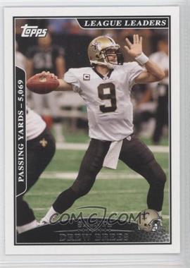 2009 Topps - [Base] #281 - League Leaders - Drew Brees