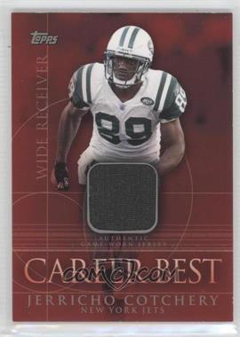 2009 Topps - Career Best Relics #CBR-JC - Jerricho Cotchery