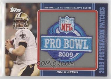 2009 Topps - Postseason Patches #PPR45 - Drew Brees [EX to NM]