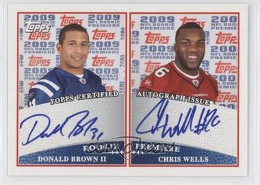 2009 Topps - Rookie Premiere Quad Autographs #RPA-BWGM - Donald Brown, Chris Wells, Shonn Greene, LeSean McCoy