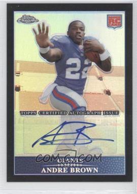 2009 Topps Chrome - [Base] - Black Refractor Rookie Autographs #TC153 - Andre Brown /25