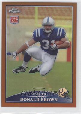 2009 Topps Chrome - [Base] - Copper Refractor #TC150 - Donald Brown /649