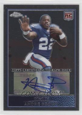 2009 Topps Chrome - [Base] - Rookie Autographs #TC153 - Andre Brown
