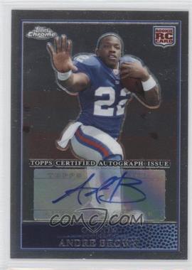 2009 Topps Chrome - [Base] - Rookie Autographs #TC153 - Andre Brown