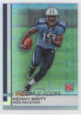 2009 Topps Finest - [Base] - Blue Refractor #91 - Kenny Britt /429