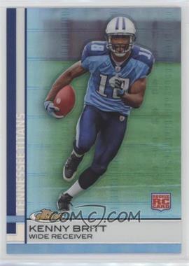 2009 Topps Finest - [Base] - Blue Refractor #91 - Kenny Britt /429