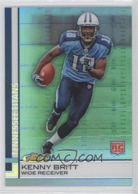 2009 Topps Finest - [Base] - Blue Refractor #91 - Kenny Britt /429