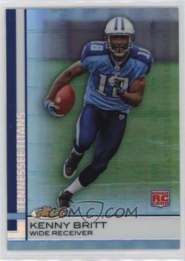 2009 Topps Finest - [Base] - Blue Refractor #91 - Kenny Britt /429