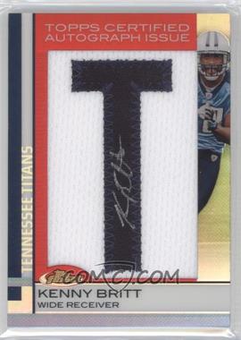 2009 Topps Finest - [Base] - Refractor #120 - Kenny Britt /10