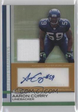 2009 Topps Finest - [Base] - Rookie Autographed Patch Gold Refractor #76 - Aaron Curry /25