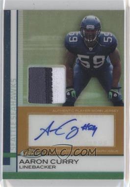 2009 Topps Finest - [Base] - Rookie Autographed Patch Gold Refractor #76 - Aaron Curry /25