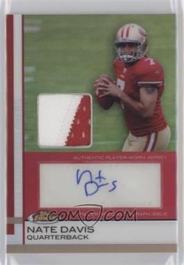 2009 Topps Finest - [Base] - Rookie Autographed Patch Red Refractor #72 - Nate Davis /15