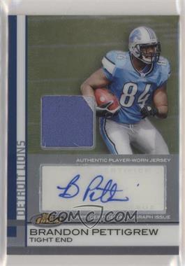 2009 Topps Finest - [Base] - Rookie Autographed Patch Refractor #66 - Brandon Pettigrew /50
